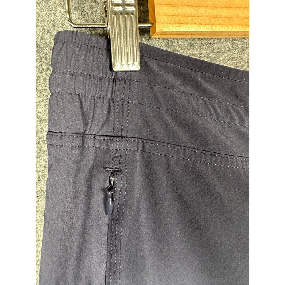 Athleta La Viva Lined Jogger Pants 10 TALL Navy Blue Ruched Hiking Outdoor - Picture 10 of 11